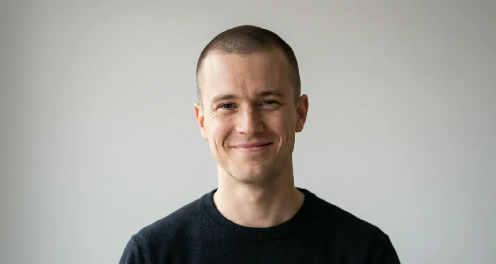 Buzz Cut for Round Face